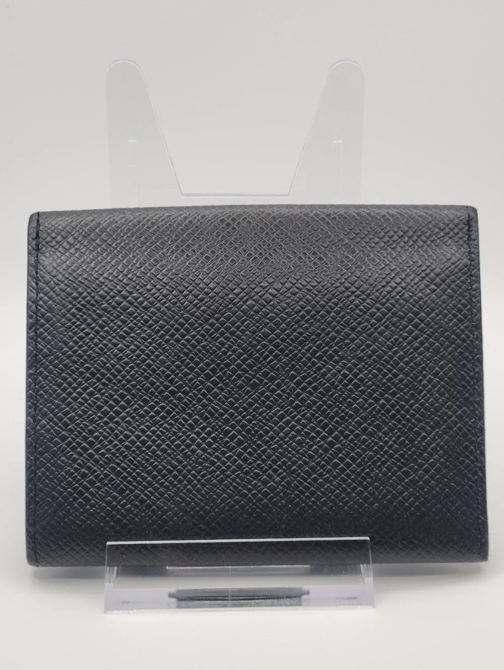 Louis Vuitton Black Taiga Leather Envelope Card Holder Wallet With Dustpouch